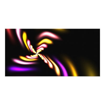 Abstract Fractal Design Photo Card Template by graficallyminded
