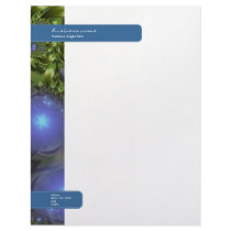 Abstract Fractal Floral letterhead by Ruxique Abstract Fractal Floral letterhead