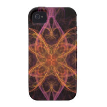 ABSTRACT FRACTAL GEOMETRIC DIGITAL ART RANDOM Case-Mate iPhone 4 CASE