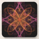 ABSTRACT FRACTAL GEOMETRIC DIGITAL ART RANDOM cork coasters
