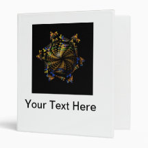 Abstract Fractal Globe Binder