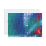 Abstract Fractal Grid Background Custom Invitation
