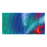 Abstract Fractal Grid Background Photo Cards