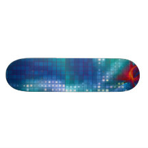 Abstract Fractal Grid Background Skate Boards