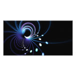 Abstract Fractal Spiral Background Photo Greeting Card