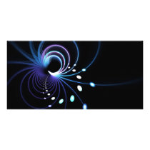 Abstract Fractal Spiral Background Photo Greeting Card