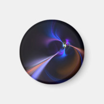 Abstract Fractal Vortex Texture Fridge Magnet