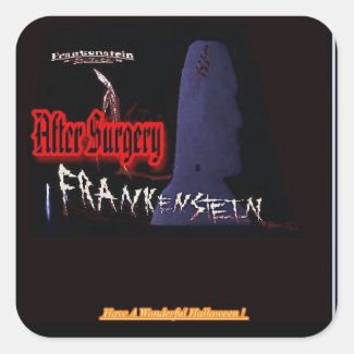 Abstract Frankenstein Sticker