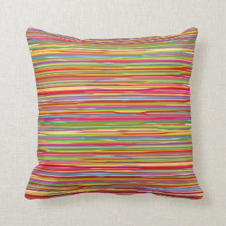 Abstract freehand lines of all colors pillows