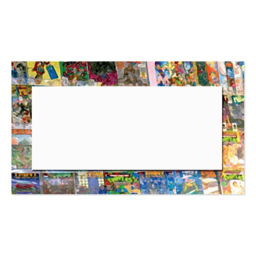 abstract from comic book store business card template