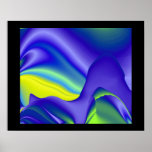 abstract, futuristically on black posters