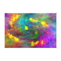 Abstract Galaxy Stretched Canvas Print