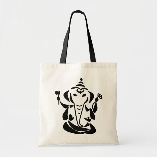 Abstract Ganesh Yoga Tote Bag Zazzle