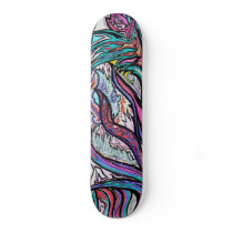Abstract Garden Skateboard by rainbow4550 Abstract Garden Skateboard