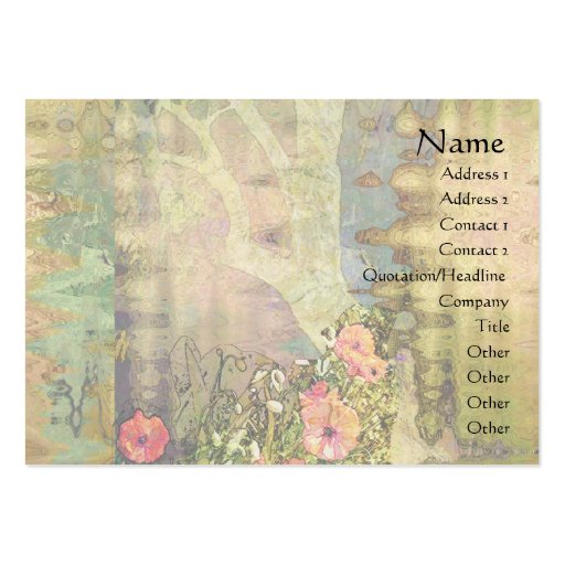 Abstract Garden View Business Card Templates (front side)