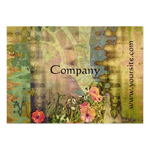 Abstract Garden View Business Card Templates (back side)