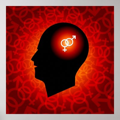 Abstract - Gender SIgn in Human Head Print by mahesh14