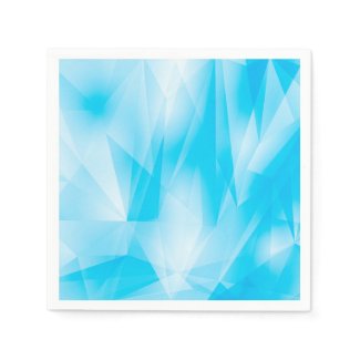 Abstract/Geometric Blues Standard Cocktail Napkin