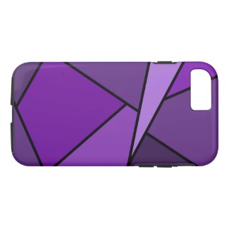 Abstract Geometric Purple Polygons