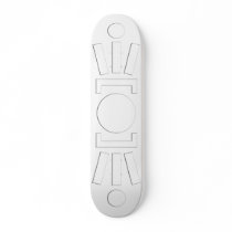Abstract Geometric Tribal Cutout Deck Skateboard Deck