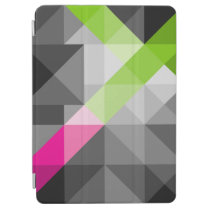 Abstract geometric vibrant colors iPad cover at Zazzle