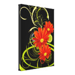 Abstract Gerbera Gallery Wrap Canvas