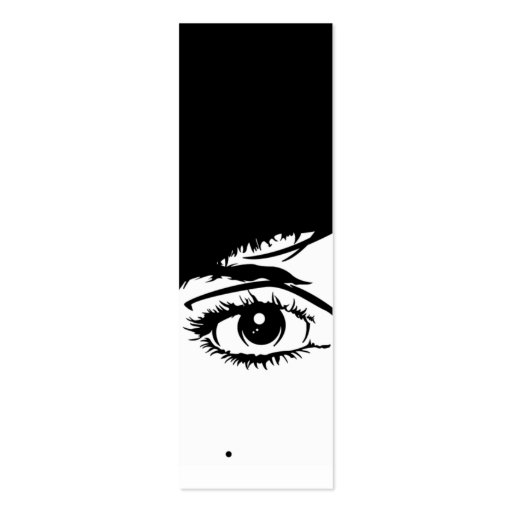 Abstract Girls Face Bookmark Business Cards