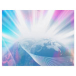 Abstract Glowing Earth Illustration Custom Flyer