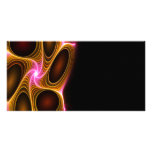 Abstract Glowing Fractal Texture photo cards