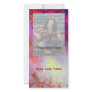 ABSTRACT GOLD SWIRLS , soft yellow pink purple red Photo Card Template