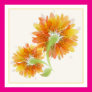 Abstract Golden Flowers Posters Abstract Golden Flowers Posters
