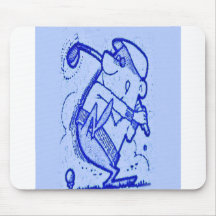 abstract golfer mousepads