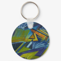 Abstract Graffiti keychains