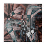 Abstract graffiti tile