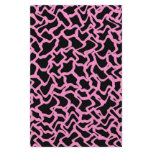 Abstract Graphic Pattern Black and Bright Pink. Full Color Flyer