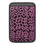 Abstract Graphic Pattern Black and Bright Pink. Sleeves For Macbook Air
