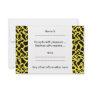 Abstract Graphic Pattern Black and Bright Yellow. Custom Announcements