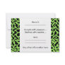 Abstract Graphic Pattern Black and Lime Green. Custom Announcements