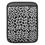 Abstract Graphic Pattern Black and White. Ipad Sleeves