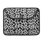 Abstract Graphic Pattern Black and White. Sleeves For Macbook Pro