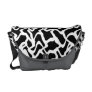 Abstract Graphic Pattern Black and White. Courier Bag