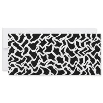 Abstract Graphic Pattern Black and White. Personalized Rack Card