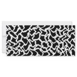 Abstract Graphic Pattern Black and White. Personalized Rack Card