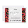 Abstract Graphic Pattern Bright Red and Black. Custom Announcements