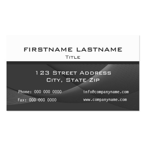 Abstract gray Business Cards (back side)