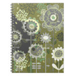 Abstract Green and Gray Floral