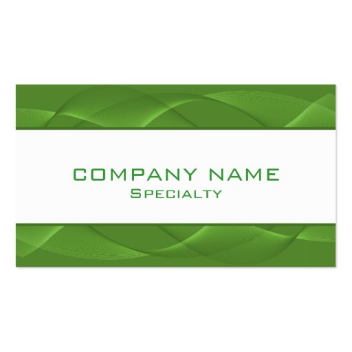 Abstract green Business Cards