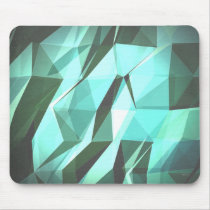 Abstract Green Geometry mousepads