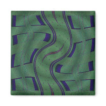 abstract green magnets