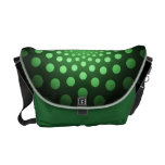 Abstract Green Messenger Bag